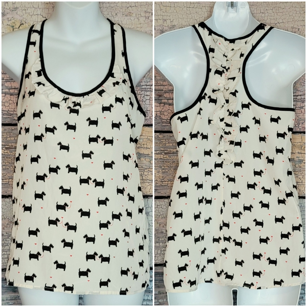 Scotty dog printed tank